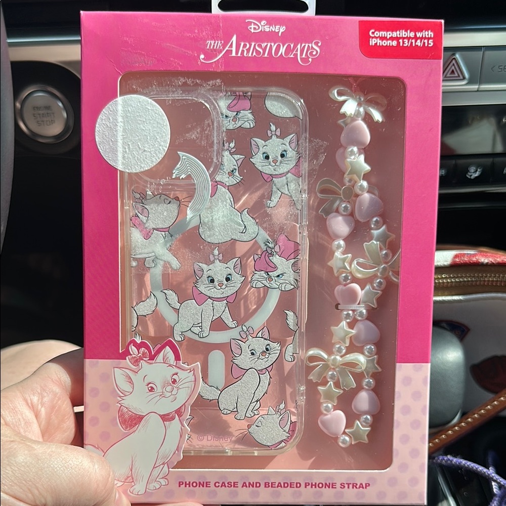 Disney Pink and White Aristocats phone case